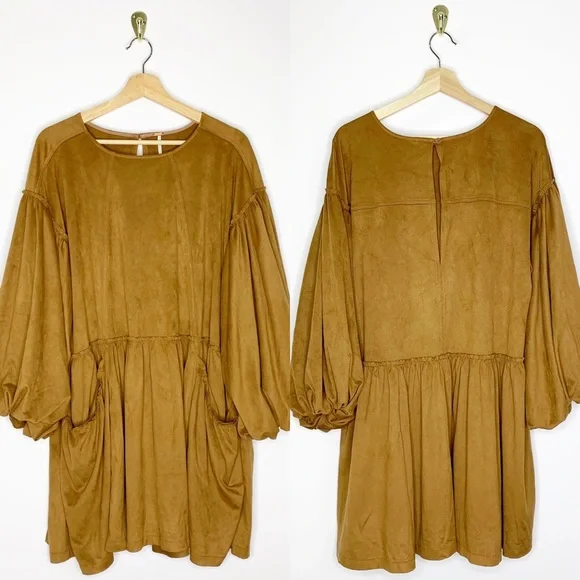 Free People Abbie Vegan Suede Dress - Picture 2 of 16